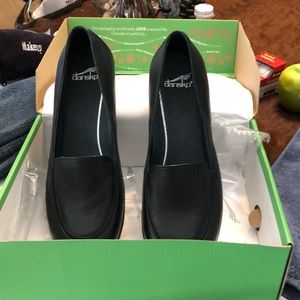 Dansko Debra Nappa Black loafers